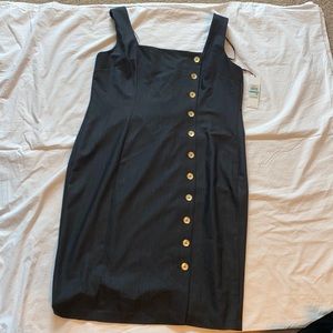 Calvin Klein Blue dress with gold buttons